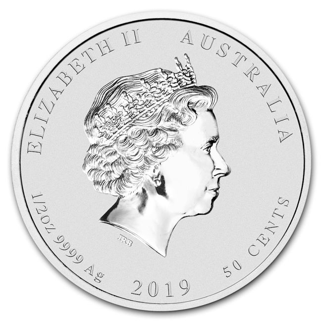 Moneda argint 1/2 oz Lunar II 2019
