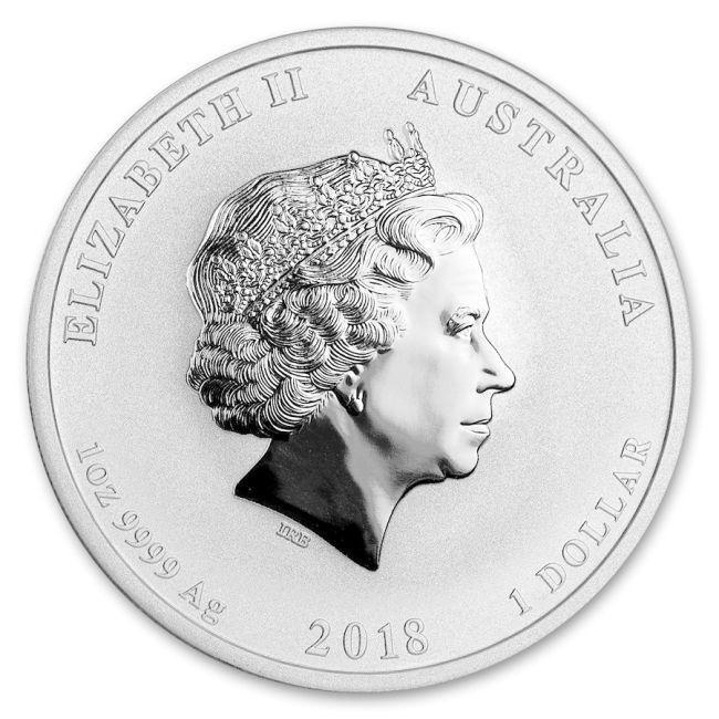 Moneda argint 1 oz Lunar II 2018