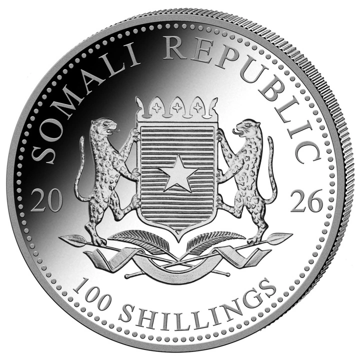 Moneda argint 1 oz Somali Elephant 2026