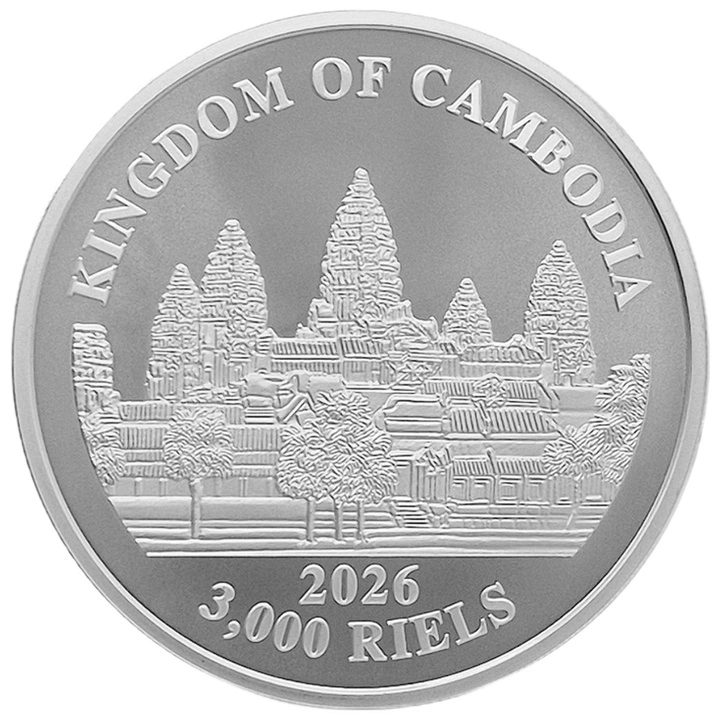 Moneda argint 1 oz Lost Tiger of Cambodia