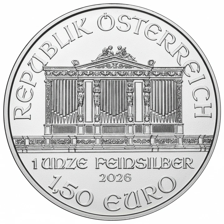 Moneda argint 1 oz Vienna Philharmonic 2026