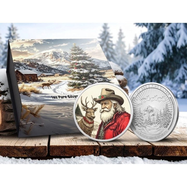 Moneda argint 1 oz Western Santa